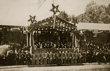Ansicht der zurückkehrenden Truppen nach Washington, 1861-65